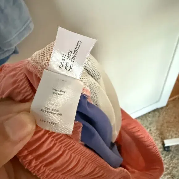 Marine Layer Men Laird Swim Trunks Medium Inseam 5" Drawstring Colorblock Beach - Picture 5 of 6